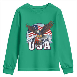 USA 1980 2026 American Eagle vs Canada Loon Youth Sweatshirt Vintage Champs Retro Game Day Hockey Sports Fan TS02 Irish Green Print Your Wear