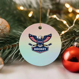 Screaming American Eagle Hockey Pride Graphic Ceramic Ornament Proud USA Ice Sticks Sports Fan TS02 1pc Pastel Print Your Wear