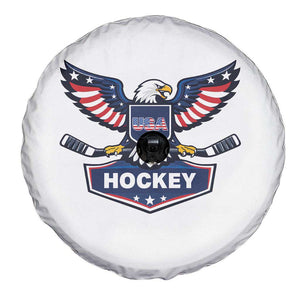 Screaming American Eagle Hockey Pride Graphic Spare Tire Cover Proud USA Ice Sticks Sports Fan TS02 Print Your Wear