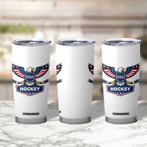 Screaming American Eagle Hockey Pride Graphic Tumbler Cup Proud USA Ice Sticks Sports Fan TS02 Print Your Wear