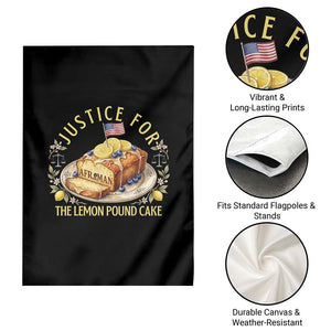 Justice for the Lemon Pound Cake Vintage Garden Flag Funny Viral Meme Dessert Parody Rap Fans TS02 Print Your Wear