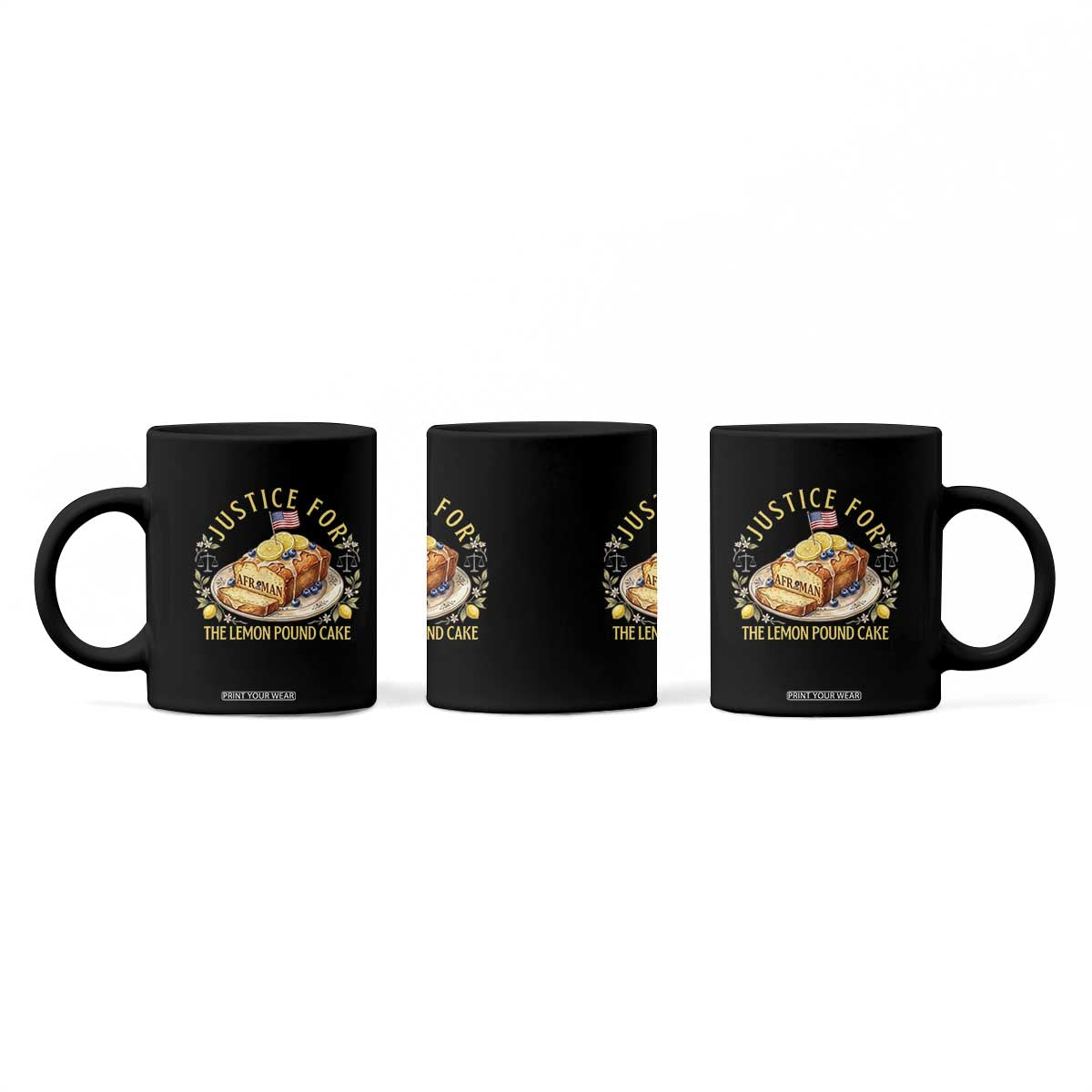 Justice for the Lemon Pound Cake Vintage Coffee Mug Funny Viral Meme Dessert Parody Rap Fans TS02 Print Your Wear