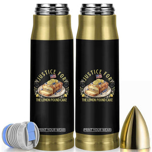 Justice for the Lemon Pound Cake Vintage Bullet Tumbler Funny Viral Meme Dessert Parody Rap Fans TS02 Black Print Your Wear