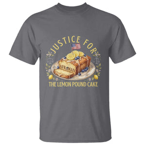 Justice for the Lemon Pound Cake Vintage T Shirt - Funny Viral Meme Dessert Parody Rap Fans TS02 Charcoal Print Your Wear