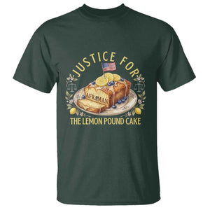 Justice for the Lemon Pound Cake Vintage T Shirt - Funny Viral Meme Dessert Parody Rap Fans TS02 Dark Forest Green Print Your Wear