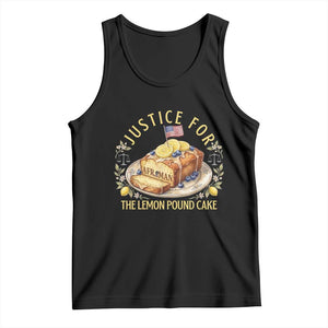Justice for the Lemon Pound Cake Vintage Tank Top Funny Viral Meme Dessert Parody Rap Fans TS02 Black Print Your Wear