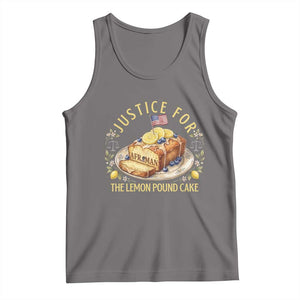 Justice for the Lemon Pound Cake Vintage Tank Top Funny Viral Meme Dessert Parody Rap Fans TS02 Deep Heather Print Your Wear