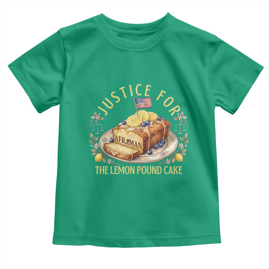 Justice for the Lemon Pound Cake Vintage Toddler T Shirt Funny Viral Meme Dessert Parody Rap Fans TS02 Irish Green Print Your Wear