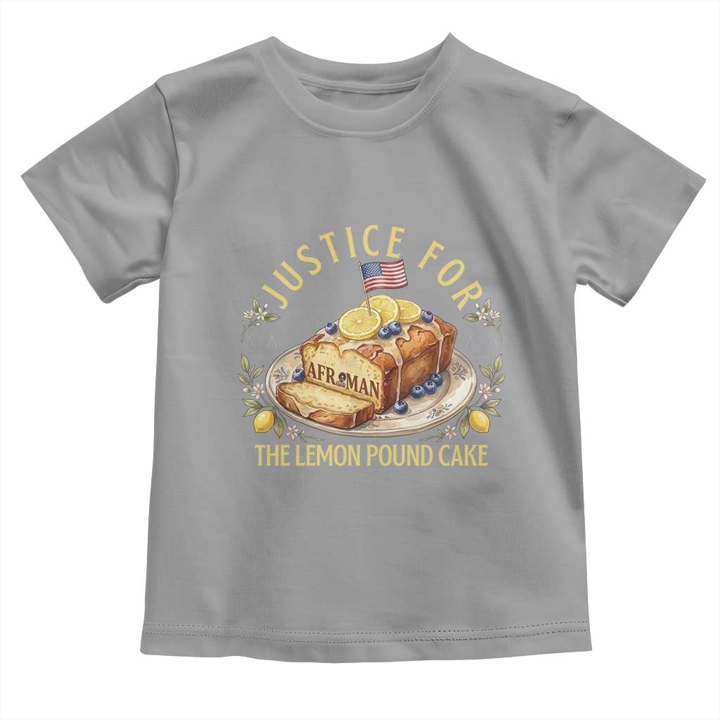 Justice for the Lemon Pound Cake Vintage Toddler T Shirt Funny Viral Meme Dessert Parody Rap Fans TS02 Sport Gray Print Your Wear