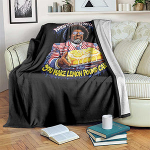 When Life Gives You Lemons Make Lemon Pound Cake Funny Meme Throw Blanket Viral Hip Hop Humor Parody for Rap Fans TS02 Print Your Wear