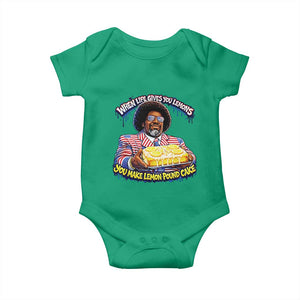 When Life Gives You Lemons Make Lemon Pound Cake Funny Meme Baby Onesie Viral Hip Hop Humor Parody for Rap Fans TS02 Irish Green Print Your Wear