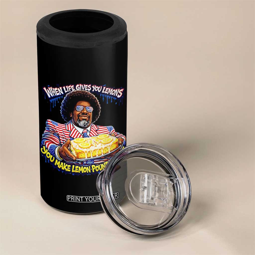 When Life Gives You Lemons Make Lemon Pound Cake Funny Meme 4 in 1 Can Cooler Tumbler Viral Hip Hop Humor Parody for Rap Fans TS02 Print Your Wear