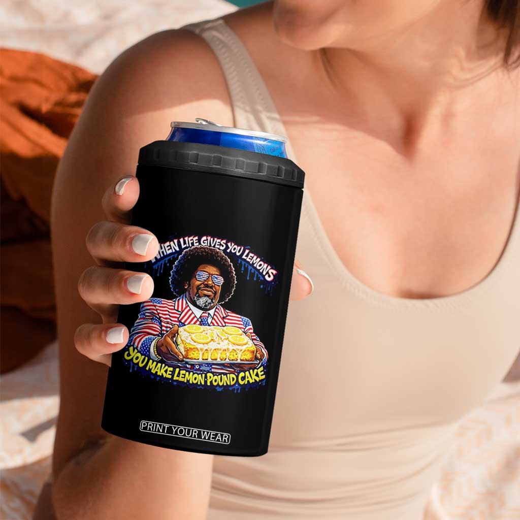 When Life Gives You Lemons Make Lemon Pound Cake Funny Meme 4 in 1 Can Cooler Tumbler Viral Hip Hop Humor Parody for Rap Fans TS02 Print Your Wear