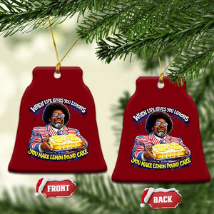 When Life Gives You Lemons Make Lemon Pound Cake Funny Meme Ceramic Ornament Viral Hip Hop Humor Parody for Rap Fans TS02 Print Your Wear