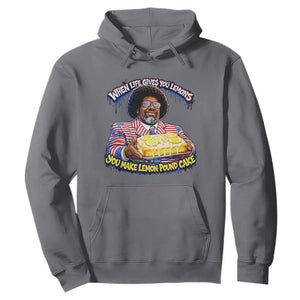 When Life Gives You Lemons Make Lemon Pound Cake Funny Meme Hoodie - Viral Hip Hop Humor Parody for Rap Fans TS02 Charcoal Print Your Wear