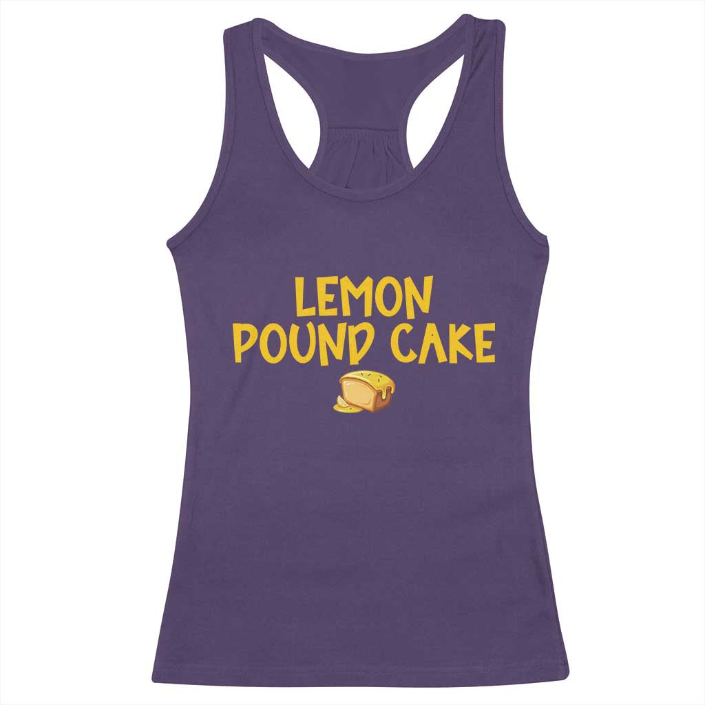 Lemon Pound Cake Team Racerback Tank Top Viral Meme Dessert Parody Internet Culture Fans TS02 Purple Print Your Wear