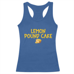 Lemon Pound Cake Team Racerback Tank Top Viral Meme Dessert Parody Internet Culture Fans TS02 Royal Blue Print Your Wear