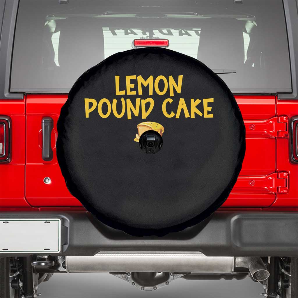 Lemon Pound Cake Team Spare Tire Cover Viral Meme Dessert Parody Internet Culture Fans TS02 Black Print Your Wear