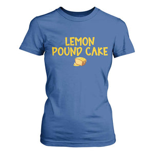 Lemon Pound Cake Team T Shirt For Women Viral Meme Dessert Parody Internet Culture Fans TS02 Royal Blue Print Your Wear