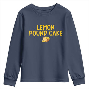 Lemon Pound Cake Team Youth Sweatshirt Viral Meme Dessert Parody Internet Culture Fans TS02 Navy Print Your Wear