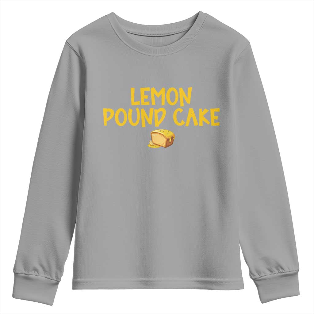 Lemon Pound Cake Team Youth Sweatshirt Viral Meme Dessert Parody Internet Culture Fans TS02 Sport Gray Print Your Wear