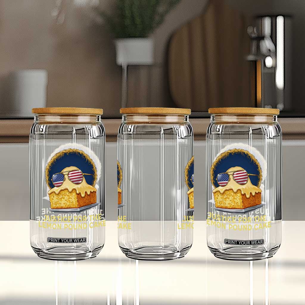 Justice for the Lemon Pound Cake Glass Can Viral Meme Dessert Parody Retro Hip Hop Vibe TS02 Print Your Wear