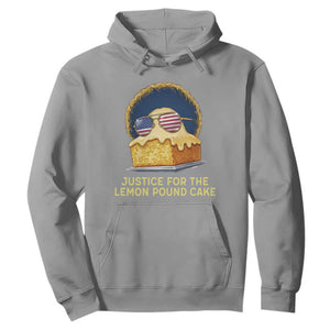 Justice for the Lemon Pound Cake Hoodie Viral Meme Dessert Parody Retro Hip Hop Vibe TS02 Sport Gray Print Your Wear