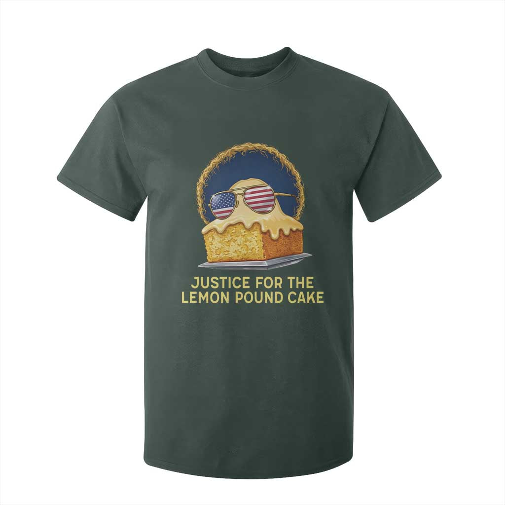Justice for the Lemon Pound Cake T Shirt For Kid Viral Meme Dessert Parody Retro Hip Hop Vibe TS02 Dark Forest Green Print Your Wear