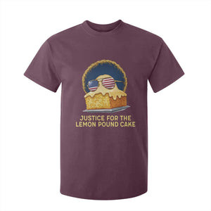 Justice for the Lemon Pound Cake T Shirt For Kid Viral Meme Dessert Parody Retro Hip Hop Vibe TS02 Maroon Print Your Wear
