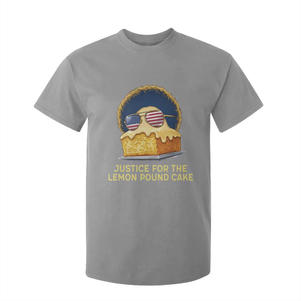 Justice for the Lemon Pound Cake T Shirt For Kid Viral Meme Dessert Parody Retro Hip Hop Vibe TS02 Sport Gray Print Your Wear
