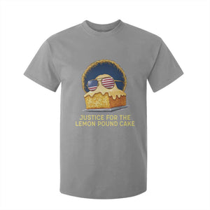 Justice for the Lemon Pound Cake T Shirt For Kid Viral Meme Dessert Parody Retro Hip Hop Vibe TS02 Sport Gray Print Your Wear