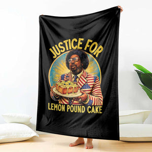 Justice for Lemon Pound Cake Patriotic Meme Throw Blanket Funny Viral Hip Hop Parody for Music Rap Fans TS02 Print Your Wear