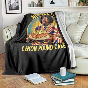 Justice for Lemon Pound Cake Patriotic Meme Throw Blanket Funny Viral Hip Hop Parody for Music Rap Fans TS02 Print Your Wear