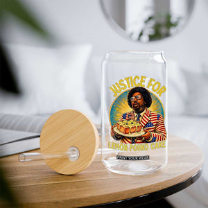 Justice for Lemon Pound Cake Patriotic Meme Glass Can Funny Viral Hip Hop Parody for Music Rap Fans TS02 Print Your Wear