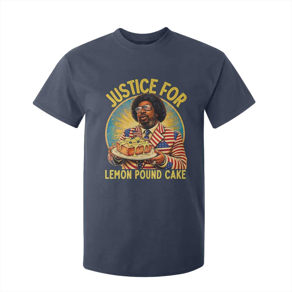 Justice for Lemon Pound Cake Patriotic Meme T Shirt For Kid Funny Viral Hip Hop Parody for Music Rap Fans TS02 Navy Print Your Wear
