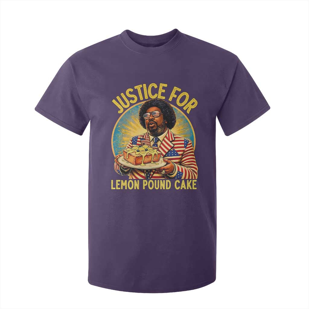 Justice for Lemon Pound Cake Patriotic Meme T Shirt For Kid Funny Viral Hip Hop Parody for Music Rap Fans TS02 Purple Print Your Wear