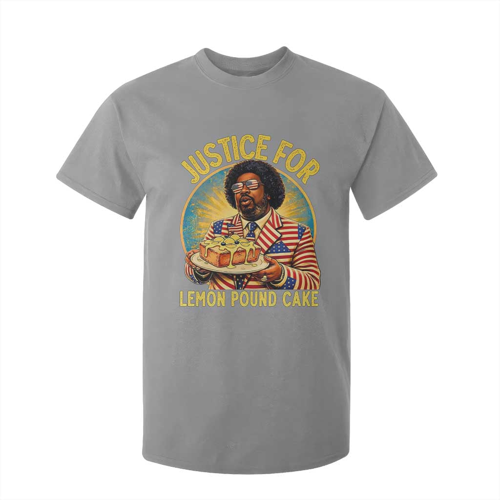 Justice for Lemon Pound Cake Patriotic Meme T Shirt For Kid Funny Viral Hip Hop Parody for Music Rap Fans TS02 Sport Gray Print Your Wear