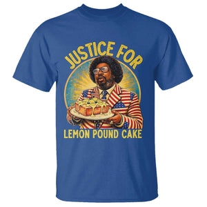 Justice for Lemon Pound Cake Patriotic Meme T Shirt - Funny Viral Hip Hop Parody for Music Rap Fans TS02 Royal Blue Print Your Wear