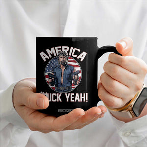 America Chuck Yeah Legendary Action Hero Coffee Mug Patriotic USA Flag Tribute 4th of July Freedom Humor TS02 Print Your Wear