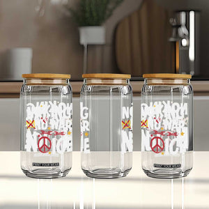 No Kings No Wars No Ice Bold Typography Glass Can Peace Symbol Anti War Activist Human Rights TS02 Print Your Wear
