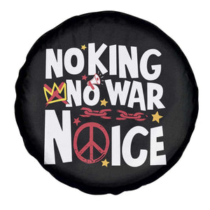 No Kings No Wars No Ice Bold Typography Spare Tire Cover Peace Symbol Anti War Activist Human Rights TS02 Print Your Wear