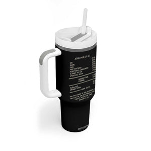 Jesus Paid It All Christian Receipt Tumbler With Handle Romans 6:23 Faith Message Sin Debt Inspirational Gift TS02 Print Your Wear