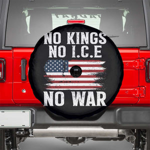 No Wars No Ice No Kings American Flag Spare Tire Cover Patriotic Protest Anti War Human Rights TS02 Black Print Your Wear