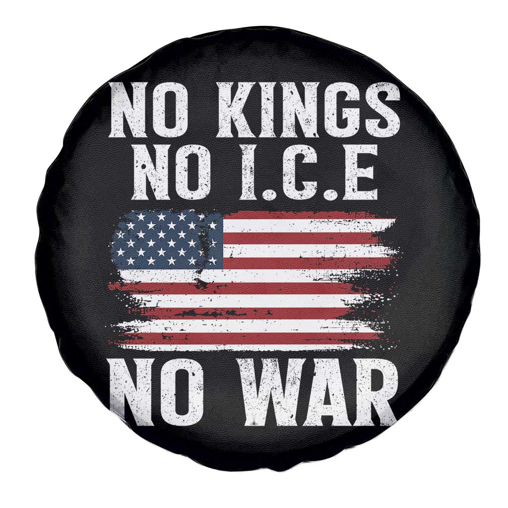 No Wars No Ice No Kings American Flag Spare Tire Cover Patriotic Protest Anti War Human Rights TS02 Print Your Wear