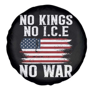 No Wars No Ice No Kings American Flag Spare Tire Cover Patriotic Protest Anti War Human Rights TS02 Print Your Wear