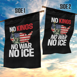 No Kings No Wars No Ice Statue of Liberty Garden Flag American Flag Patriotic Protest Freedom Democracy TS02 Print Your Wear