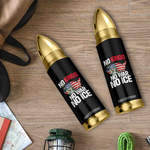 No Kings No Wars No Ice Statue of Liberty Bullet Tumbler American Flag Patriotic Protest Freedom Democracy TS02 Print Your Wear