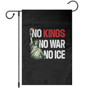No Kings No Wars No Ice Statue of Liberty Garden Flag American Flag Patriotic Protest Human Rights TS02 Black Print Your Wear