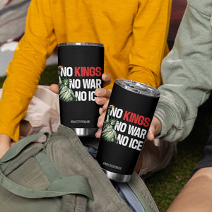 No Kings No Wars No Ice Statue of Liberty Tumbler Cup American Flag Patriotic Protest Human Rights TS02 Print Your Wear