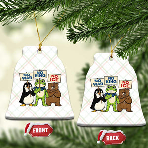 No Wars No Ice No Kings Animal Protest Ceramic Ornament Frog Penguin Bear Resist Human Rights Activist TS02 Print Your Wear